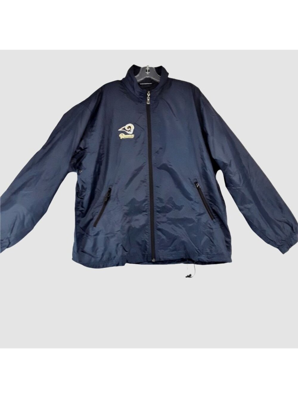 Weatherproof NFL Rams Football Packable Windbreaker Jacket Mens Large St. Louis